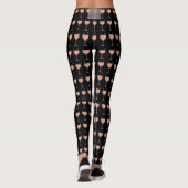 Roos Leggings van de hele dag met wijnglas (Achterkant)