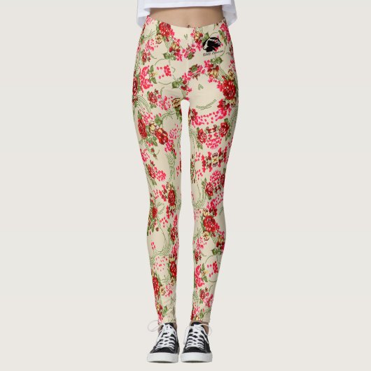 Roos Leggings - Zwart B&B Logo (Voorkant)