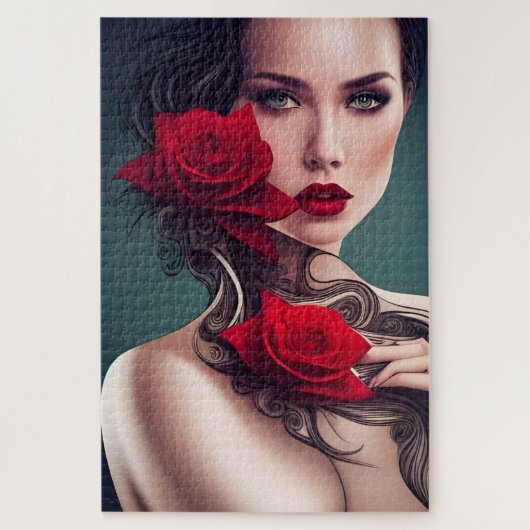 Roos Legpuzzel (Verticaal)