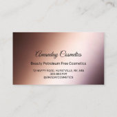 Roos leidt tot nagelstollen waslijst Wax Makeup Bo Visitekaartje (Achterkant)