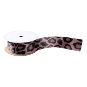 Roos Leopard Animal Print Satijnen Lint (Spoel)