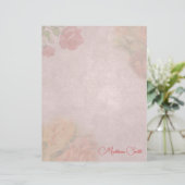  Roos Letterhead met naam (Staand voorkant)