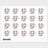 Roos Lettertype Mooie Dingen Binnen Sticker (Vel)