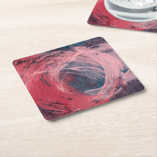 Roos Licht I Kartonnen Onderzetters (Schuin)