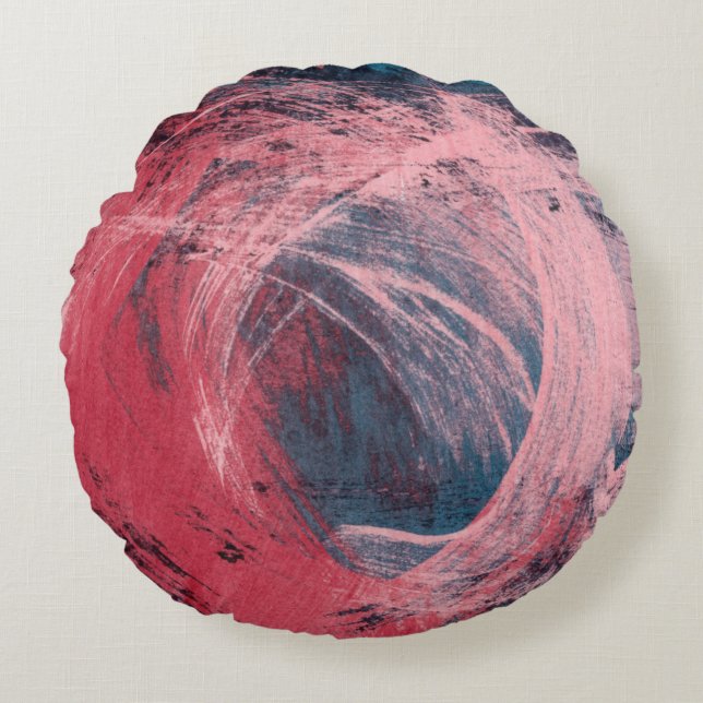 Roos Licht I Rond Kussen (Voorkant)