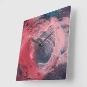 Roos Licht I Vierkante Klok (Hoek)