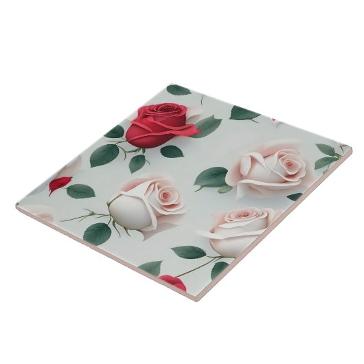 Roos Liefde Trendy Collectie Tegeltje (Zijkant)
