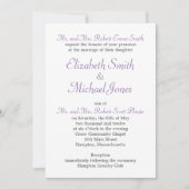 Roos Lijst bruiloft Kaart (Voorkant)