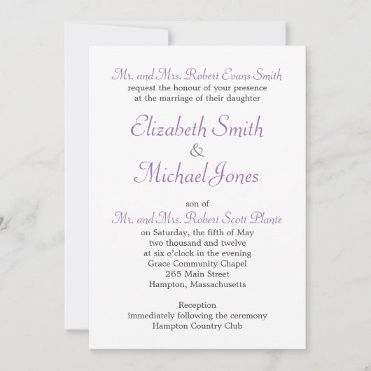 Roos Lijst bruiloft Kaart (Voorkant)