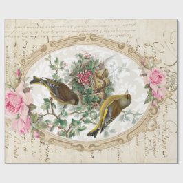 Roos Lijst Ephemera 60 lb decoupage Paper 30-inch Cadeaupapier