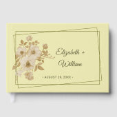 Roos Lijst – Hemelse Gele Huwelijk Gastenboek (Voorkant)