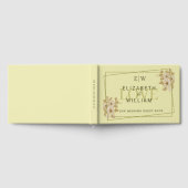 Roos Lijst - Monogram Hemelse Gele Huwelijk Gastenboek (Volledig)