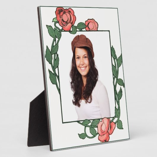 Roos Lijst Plaque Fotoplaat (Zijkant)
