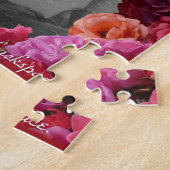 Roos Lijst Puzzle Persoonlijke foto Puzzle Legpuzzel (Zijkant)