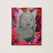 Roos Lijst Puzzle Persoonlijke foto Puzzle Legpuzzel (Verticaal)