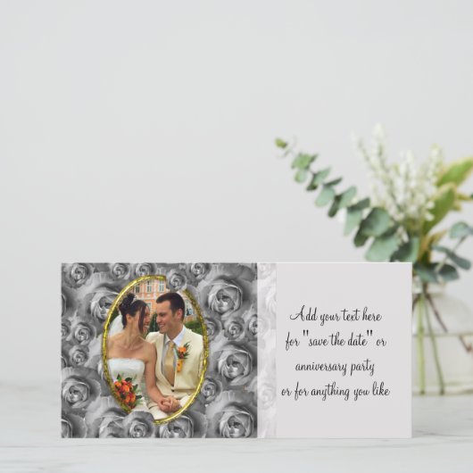 Roos Lijst Save The Date (Staand voorkant)