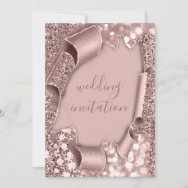 Roos Lijst Weddenschap Glitter Bridal Kaart