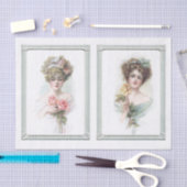  Roos Lijsten Geel Roze Elegant Tissuepapier (Craft)