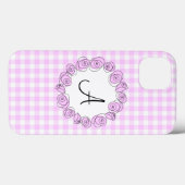 Roos Lila monogram controle iPad verticaal Case-Mate iPhone Case (Achterkant (horizontaal))