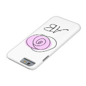 Roos Lila Monogram iPhone hoesje (Bodem)