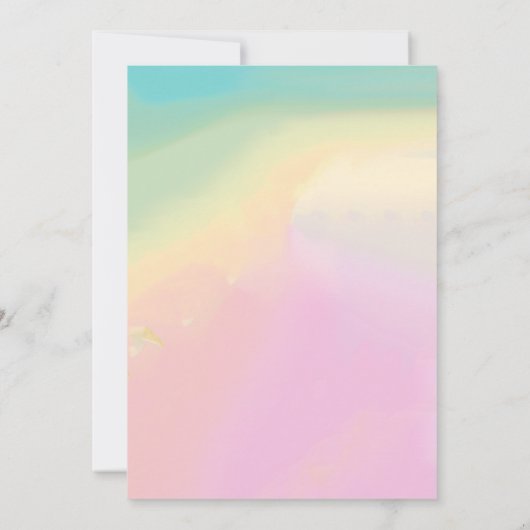 Roos Lily en wit Lila gedenkteken Kaart (Achterkant)