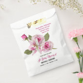 Roos Lily Greenery Seed Packet Bedankzakje (Gezegeld)