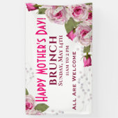 Roos Lily Pearl Pink Moederdag Spandoek (Verticaal)