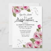 Roos Lily Pearl Roze Vrijgezellenfeest Kaart (Voorkant)