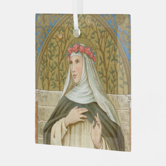 Roos Lima (BK 020) Glas Ornament (Voorkant links)