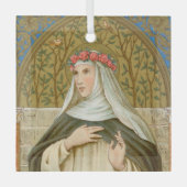 Roos Lima (BK 020) Glas Ornament (Voorkant)