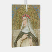 Roos Lima (BK 020) Glas Ornament (Voorkant Rechts)