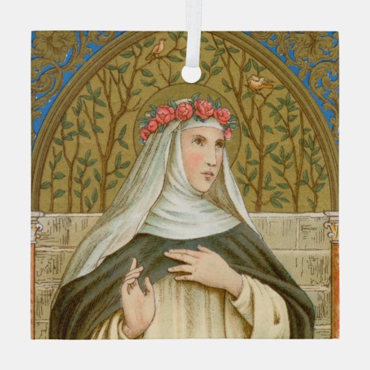 Roos Lima (BK 020) Glas Ornament (Achterkant)