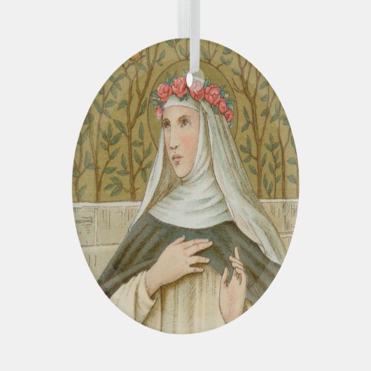 Roos Lima (BK 020) Glas Ornament (Voorkant Rechts)