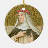 Roos Lima (BK 020) Keramisch Ornament (Voorkant)