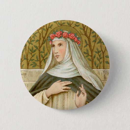 Roos Lima (BK 020) Ronde Button 5,7 Cm (Voorkant)