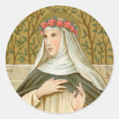 Roos Lima (BK 020) Ronde Sticker (Voorkant)