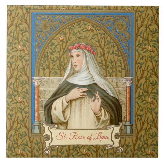 Roos Lima (BK 020) Tegeltje (Voorkant)