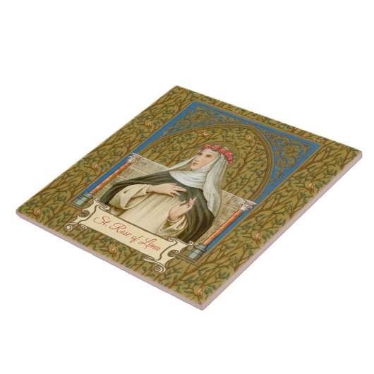 Roos Lima (BK 020) Tegeltje (Zijkant)