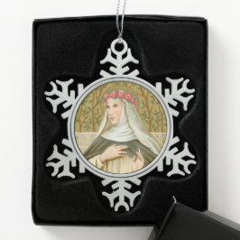 Roos Lima (BK 020) Tin Sneeuwvlok Ornament