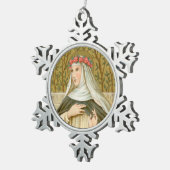 Roos Lima (BK 020) Tin Sneeuwvlok Ornament (Rechts)