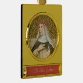 Roos Lima (BK 020) Verguld Banner Ornament (Rechts)