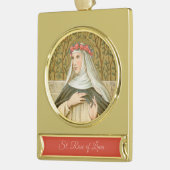 Roos Lima (BK 020) Verguld Banner Ornament (Links)