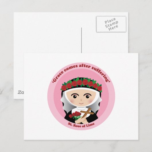 Roos Lima Briefkaart (Voorkant / Achterkant)