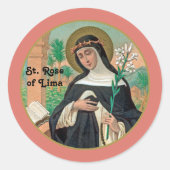 Roos Lima (Detail; K 48) Ronde Sticker (Voorkant)
