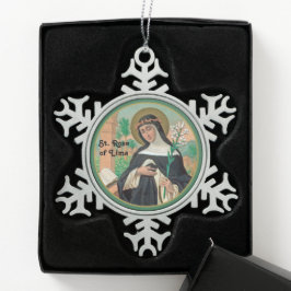 Roos Lima (Detail; K 48) Tin Sneeuwvlok Ornament