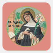 Roos Lima (Detail; K 48) Vierkante Sticker (Voorkant)