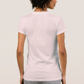Roos lint bruiloft - bruidsmeisje t-shirt (Achterkant)