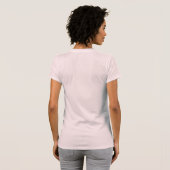 Roos lint bruiloft - bruidsmeisje t-shirt (Achterkant volledig)