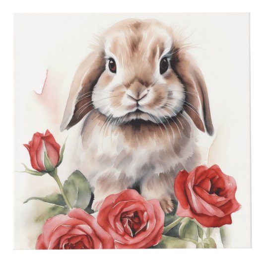 Roos Lop Eared Bunny Rabbits Kubus (Rechts)