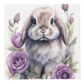 Roos Lop Eared Bunny Rabbits Kubus (Voorkant)
